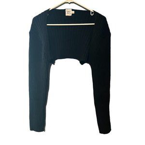 Princess Polly Black Long Sleeve Sweater Cardigan